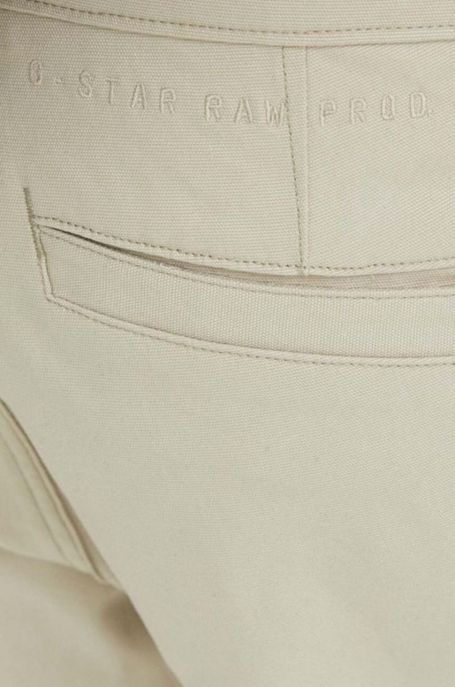 Штани G-Star Raw чоловічі колір бежевий фасон chinos (3004292) фото 4