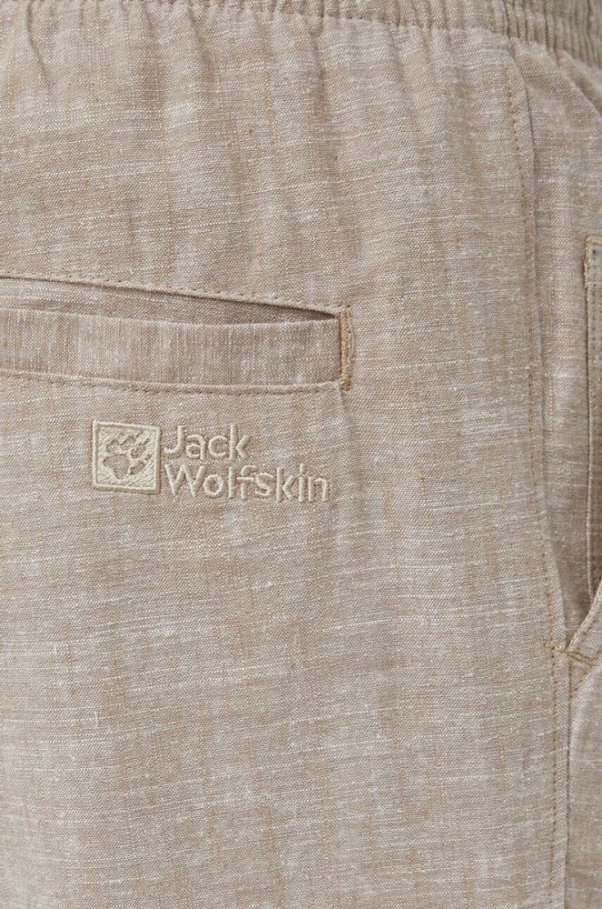 Штани Jack Wolfskin чоловічі колір бежевий фото 4