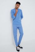 Штани лаунж Tommy Hilfiger однотонні колір блакитний
