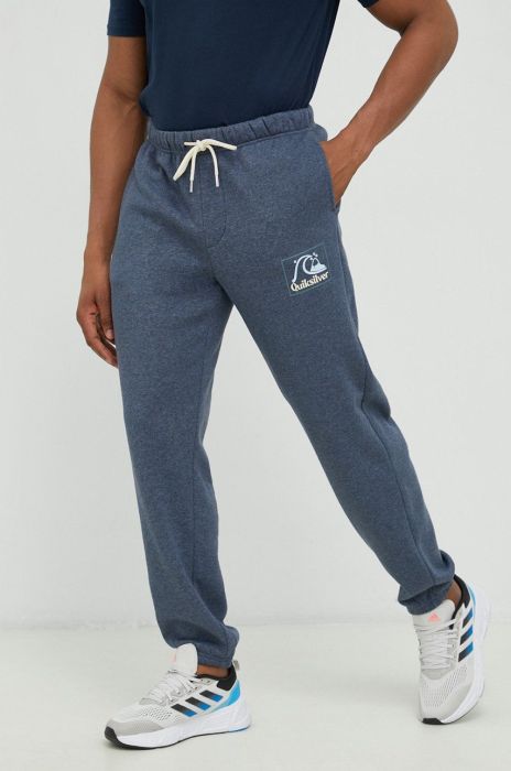 Спортивні штани Quiksilver чоловічі з принтом колір блакитний