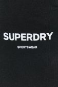 Бавовняні спортивні штани Superdry колір чорний з принтом (3000934)