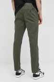 Штани Superdry чоловічі колір зелений облягаюче