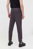 Бавовняні спортивні штани HUGO колір сірий однотонні (3480713)