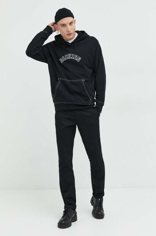 Штани Dickies чоловічі колір чорний облягаюче DK0A4XK8BLK1-BLACK фото 2