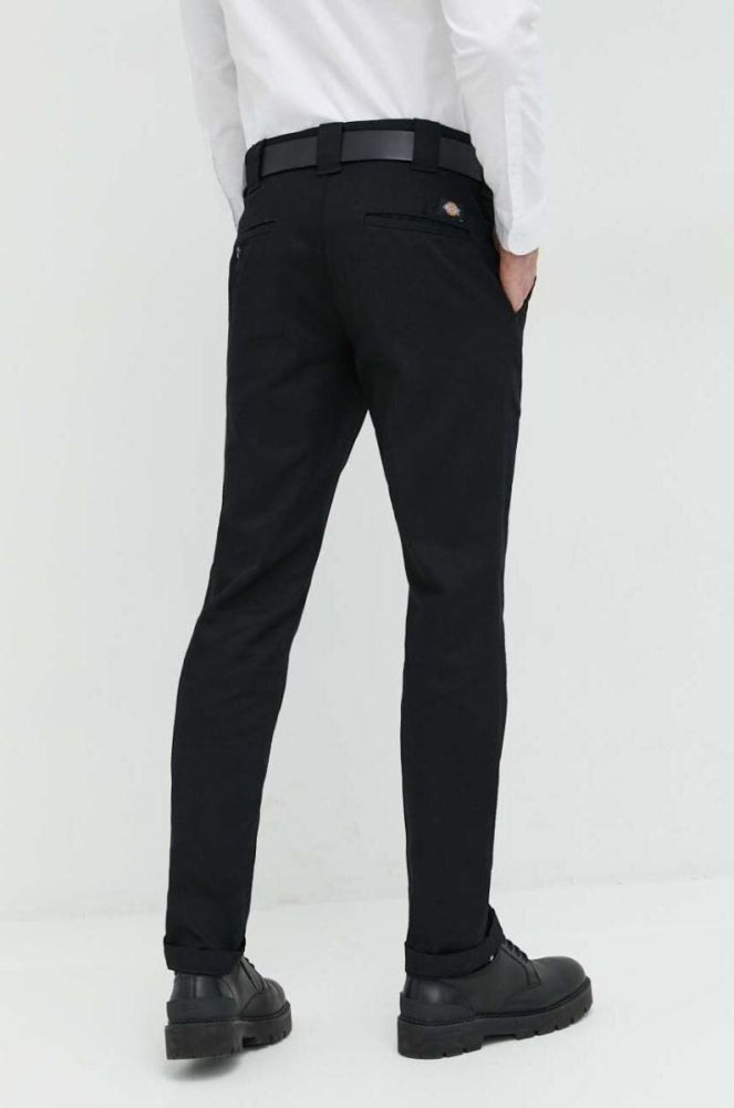 Штани Dickies чоловічі колір чорний облягаюче DK0A4XK8BLK1-BLACK фото 3