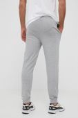 Бавовняні спортивні штани Hummel колір сірий з аплікацією