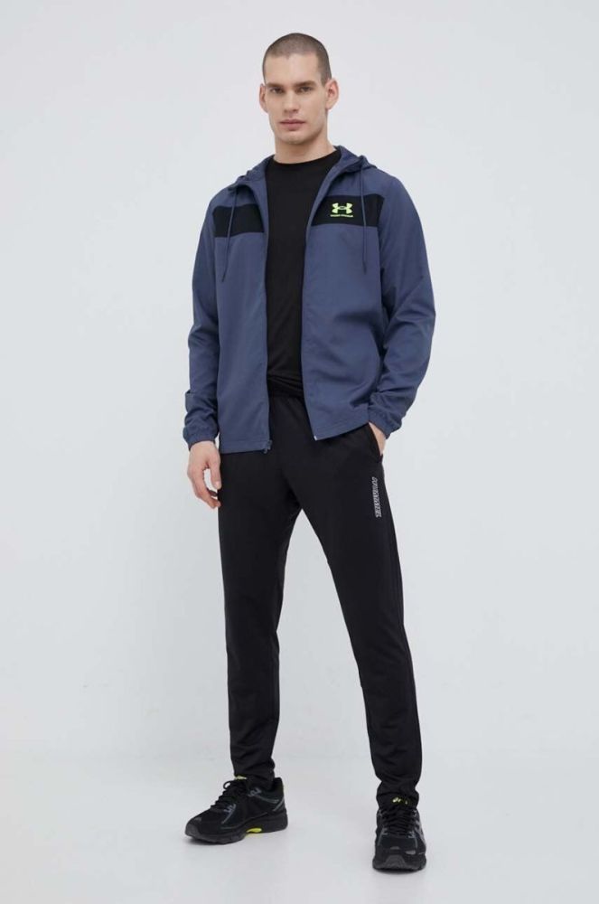Штани для тренувань Hummel Strength колір чорний з принтом фото 2