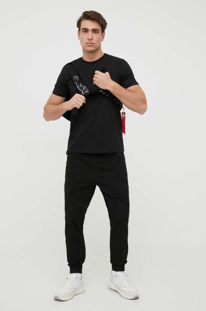 Бавовняні штани Alpha Industries колір чорний 116201.03-Black фото 2