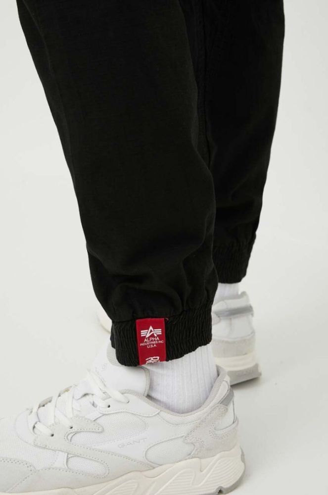 Бавовняні штани Alpha Industries колір чорний 116201.03-Black фото 5