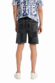 Джинсові шорти Desigual чоловічі колір чорний