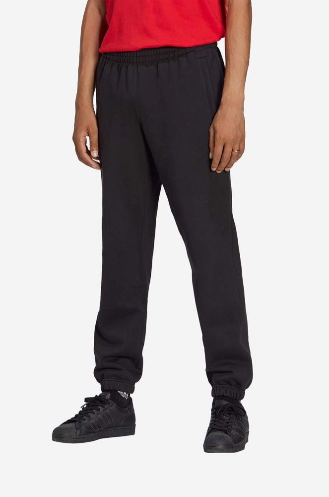 Бавовняні спортивні штани adidas Originals Premium Essentials Pants колір чорний однотонні HB7501-black