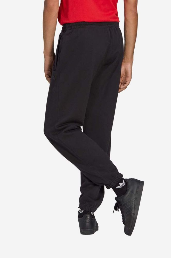 Бавовняні спортивні штани adidas Originals Premium Essentials Pants колір чорний однотонні HB7501-black фото 3