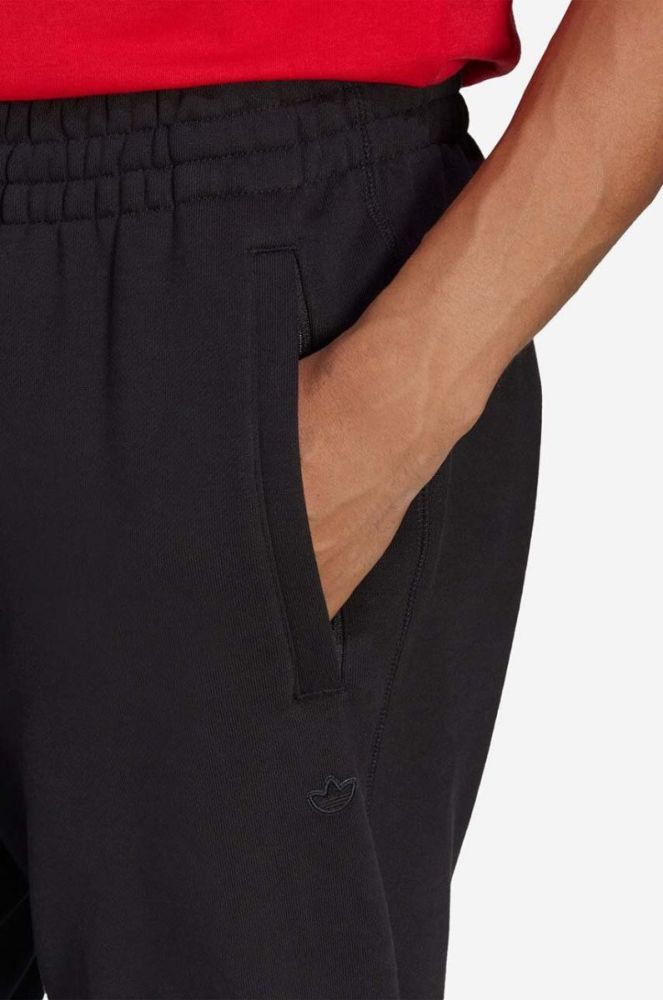 Бавовняні спортивні штани adidas Originals Premium Essentials Pants колір чорний однотонні HB7501-black фото 5