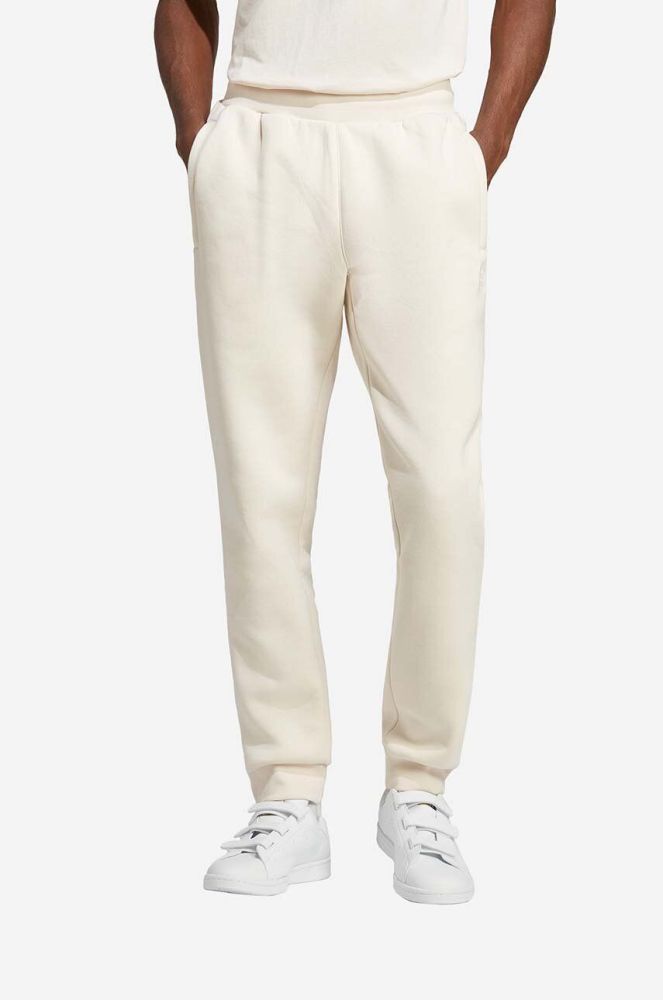 Спортивні штани adidas Originals Trefoil Essentials Pants колір бежевий однотонні IA4836-cream