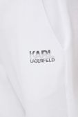 Спортивні штани Karl Lagerfeld колір білий з принтом