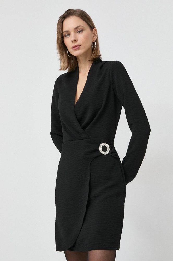 Сукня Morgan колір чорний mini пряма (2885603)