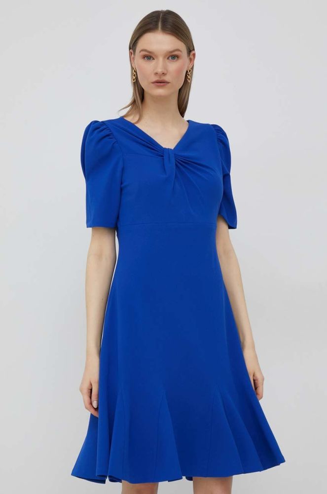 Сукня Dkny колір синій mini розкльошена (2915136)