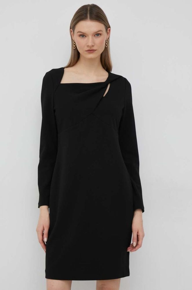 Сукня Dkny колір чорний mini пряма (2915146) фото 2