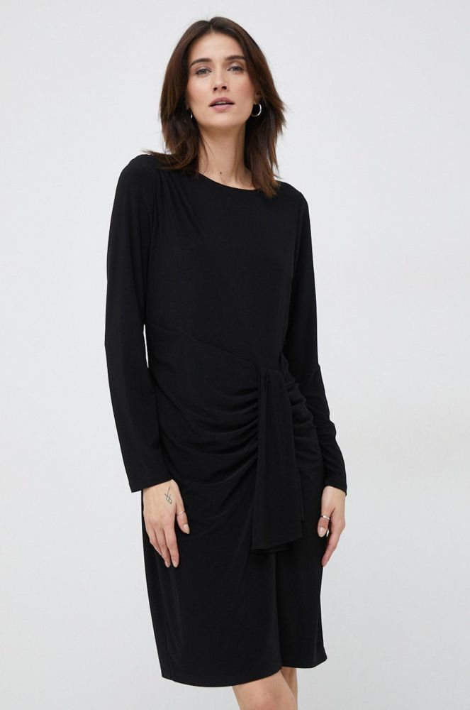 Сукня Dkny колір чорний mini облягаюча (2893865)