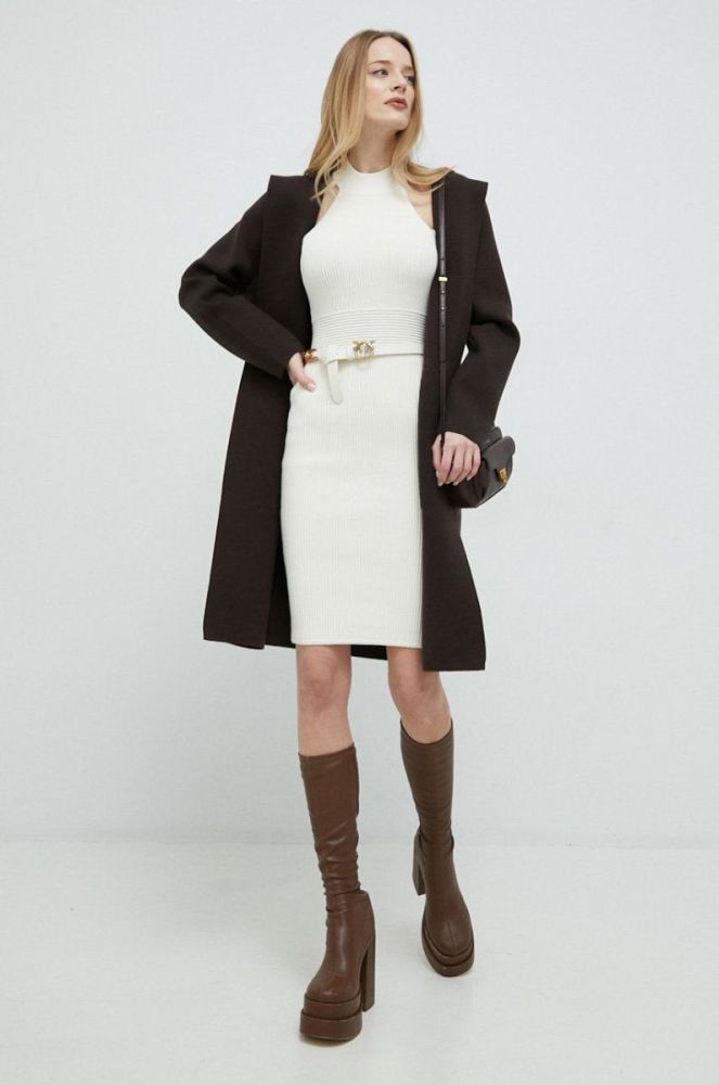 Сукня Guess колір бежевий mini облягаюча (2917462) фото 2