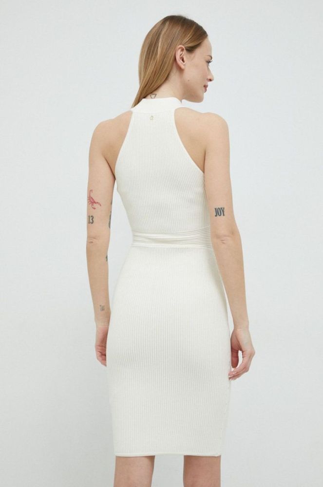 Сукня Guess колір бежевий mini облягаюча (2917462) фото 3