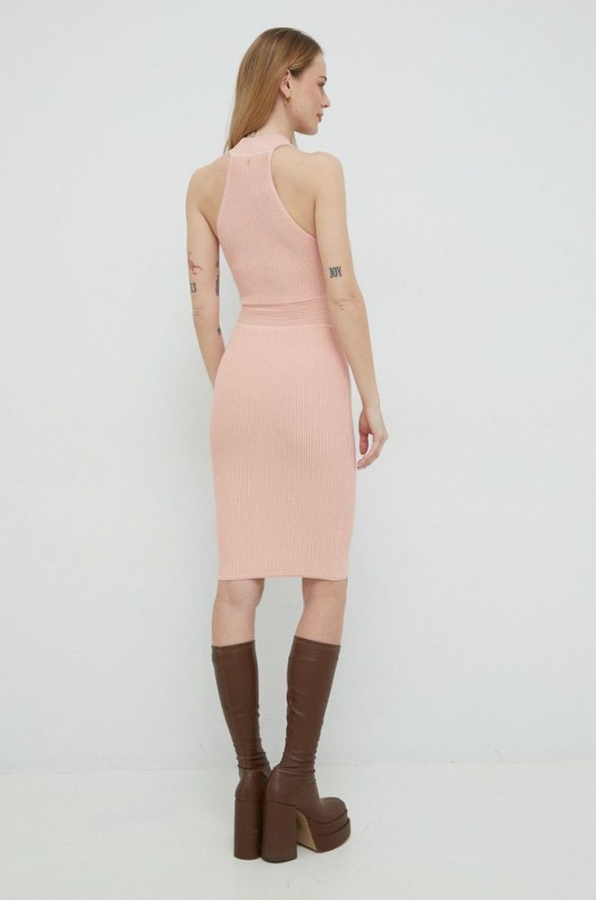Сукня Guess колір рожевий mini облягаюча (2917476) фото 3