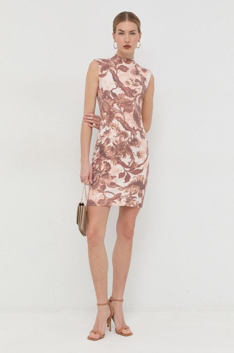 Сукня Guess колір коричневий mini облягаюча (2931892)
