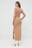 Сукня Guess колір коричневий maxi облягаюча (2893888)