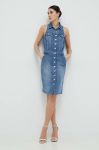 Джинсова сукня Guess mini облягаюча колір блакитний (2948110)
