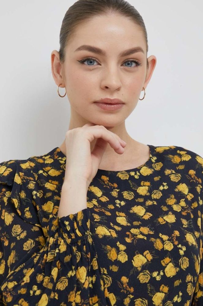 Сукня Tommy Hilfiger колір жовтий mini розкльошена фото 4