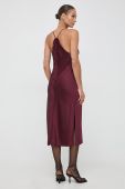 Сукня BOSS колір бордовий maxi пряма