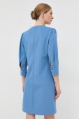 Сукня BOSS mini пряма колір блакитний (2906362)