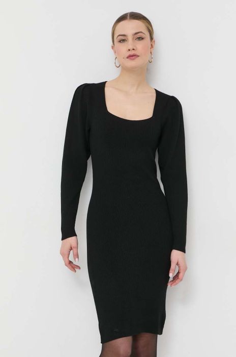 Сукня BOSS колір чорний mini облягаюча (2870922)