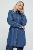 Джинсова сукня Tommy Jeans mini oversize колір блакитний (2862708)