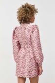 Сукня Custommade Lynett Jacquard колір рожевий mini розкльошена