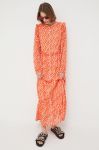 Сукня Notes du Nord колір помаранчевий maxi oversize