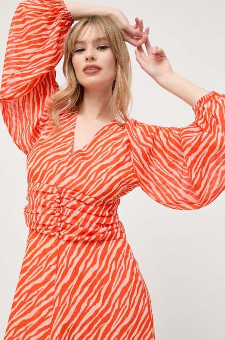 Сукня Notes du Nord колір помаранчевий mini розкльошена