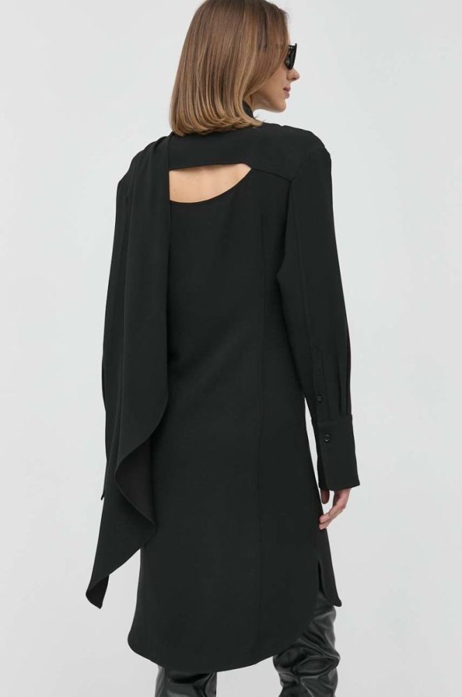 Сукня Victoria Beckham колір чорний mini пряма фото 3