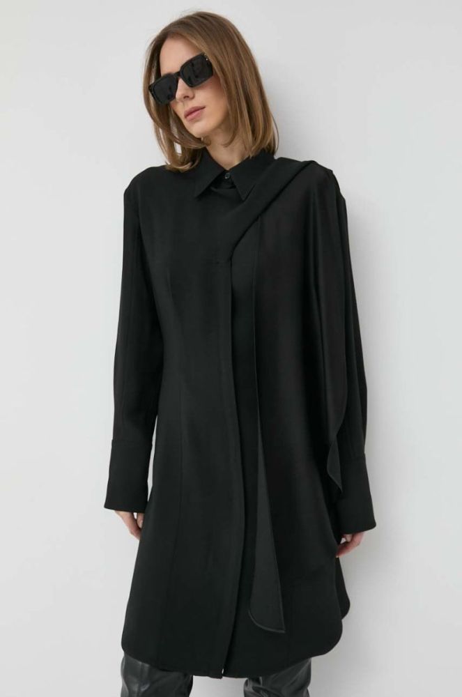 Сукня Victoria Beckham колір чорний mini пряма фото 4
