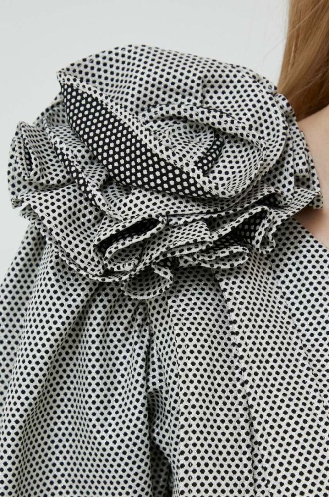 Сукня Custommade колір сірий mini пряма фото 5