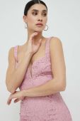 Сукня Bardot колір рожевий midi облягаюча (2948126)