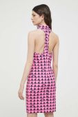 Сукня Love Moschino колір рожевий mini облягаюча