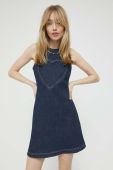 Джинсова сукня Love Moschino колір синій mini облягаюча