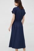Сукня Lauren Ralph Lauren колір синій midi розкльошена (2891157)