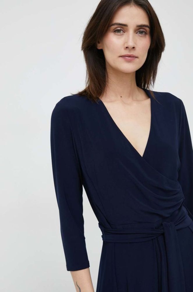 Сукня Lauren Ralph Lauren колір синій mini розкльошена (2891166) фото 4