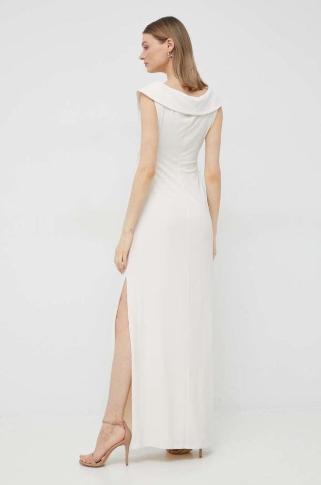 Сукня Lauren Ralph Lauren колір бежевий maxi розкльошена (2906400) фото 3