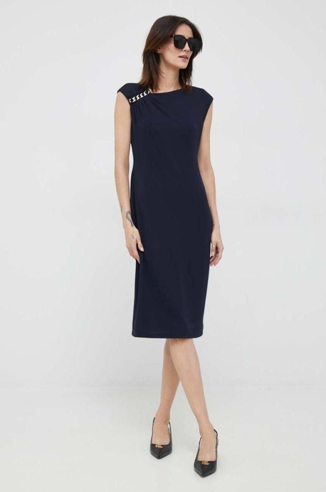 Сукня Lauren Ralph Lauren колір синій mini облягаюча (2891197) фото 2