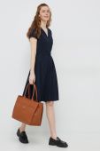 Сукня Lauren Ralph Lauren колір синій midi розкльошена (3015036)