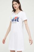 Бавовняна сукня Love Moschino колір білий mini пряма (3191609)