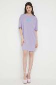 Сукня Love Moschino колір фіолетовий mini oversize